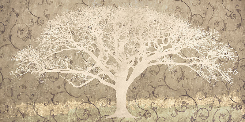 Tree on a Grey Brocade