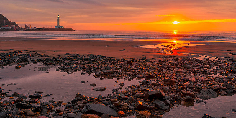 Sunset on the Coast of Yorkshire, UK
