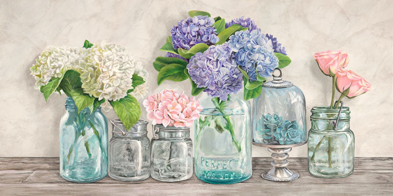 Flowers in Mason Jars