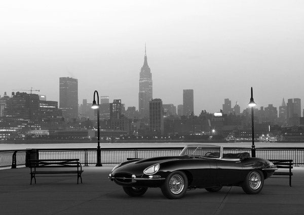 Vintage Spyder in NYC (BW)