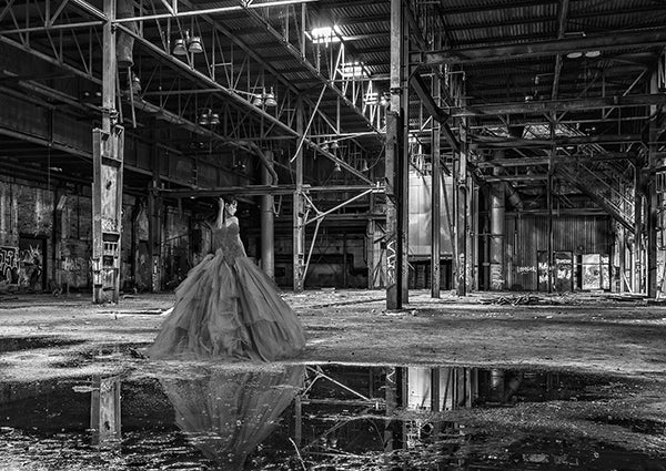 Unconventional Womenscape #8, The Factory (BW)