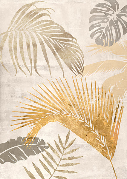 Palm Leaves Gold II