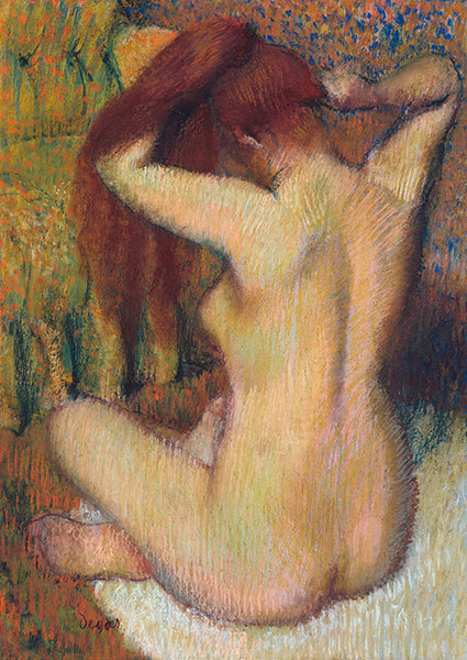 Woman Combing her Hair