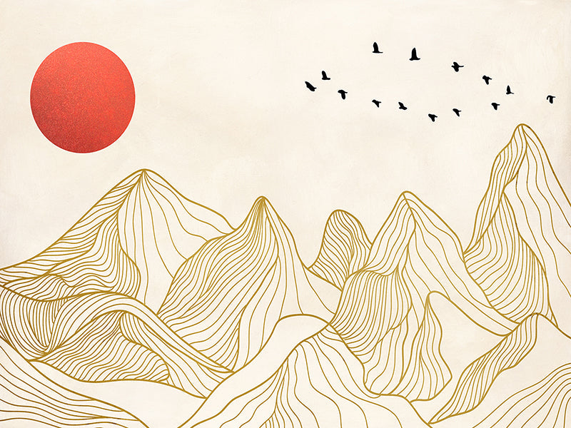 Sunset on the Mountains