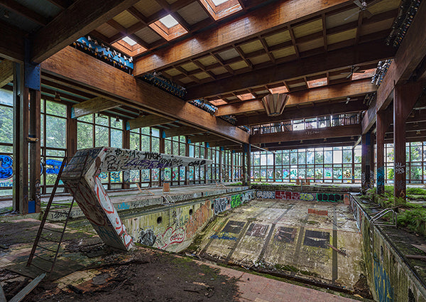 Abandoned Resort Pool, Upstate NY