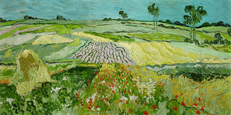 La pianura di Auvers di Vincent Van Gogh