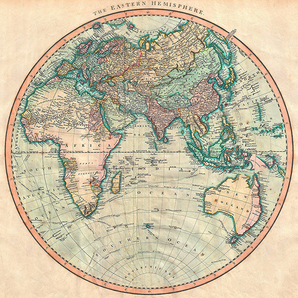 Map of the Eastern Hemisphere