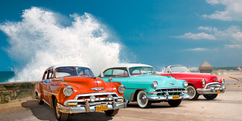 Cars in Avenida de Maceo, Havana, Cuba