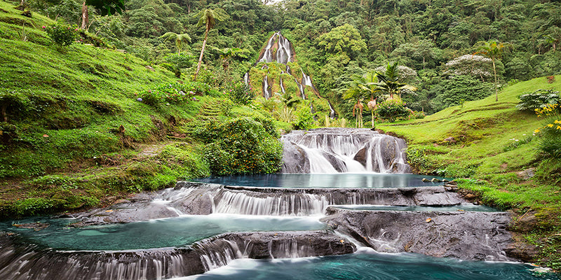 Waterfall in Santa Rosa de Cabal, Colombia (detail)