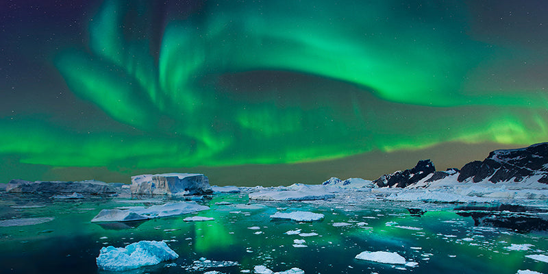 Aurora Borealis, Iceland (detail)