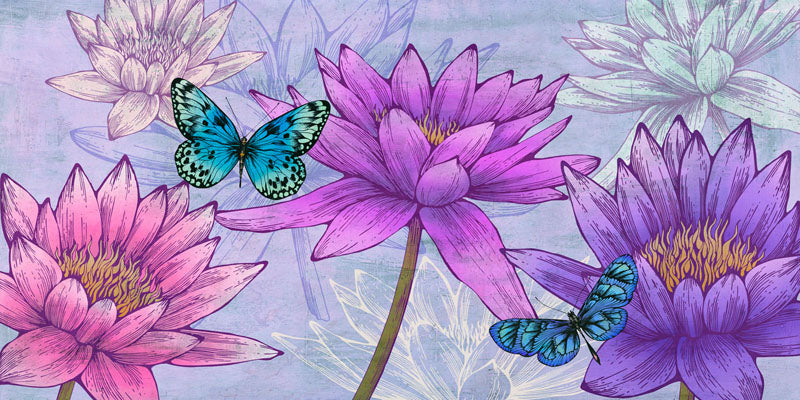 Nympheas and Butterflies