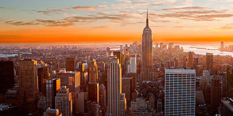 Sunset over New York City