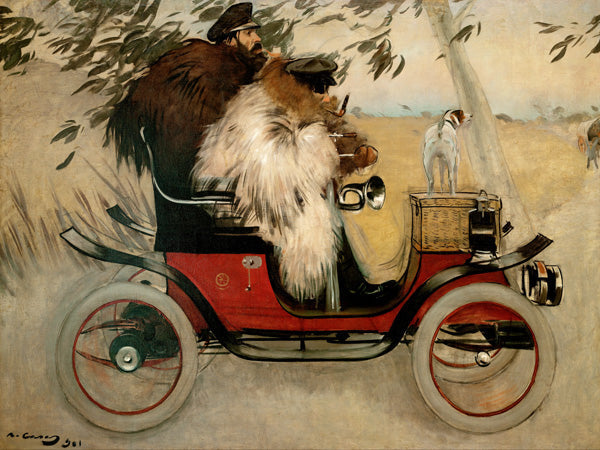 Ramon Casas and Pere Romeu in an Automobile