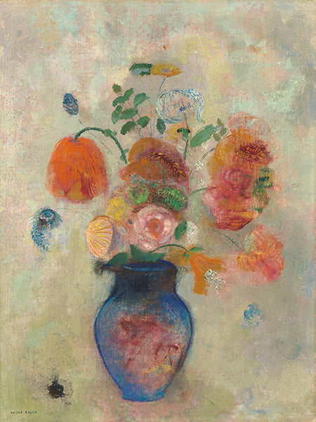 Large Vase with Flowers