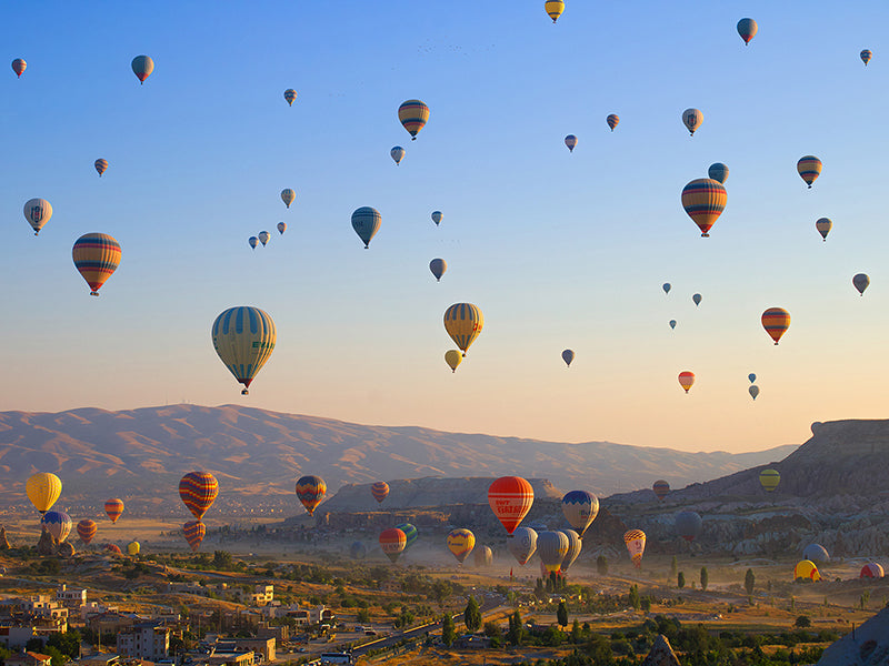 Flying over Cappadocia, Turkey