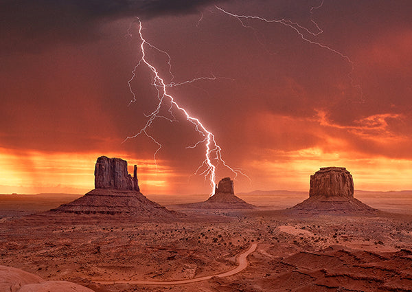 Storm on Monument Valley, Utah