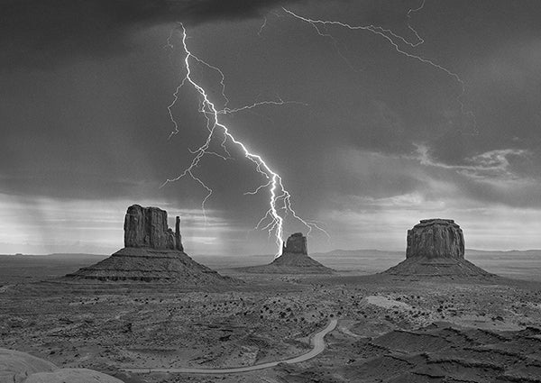 Storm on Monument Valley, Utah (B&W)