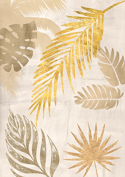 Palm Leaves Gold I