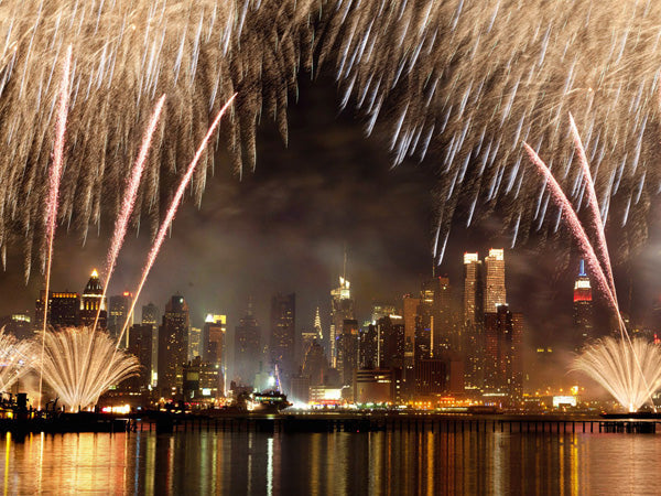 Fireworks on Manhattan, NYC