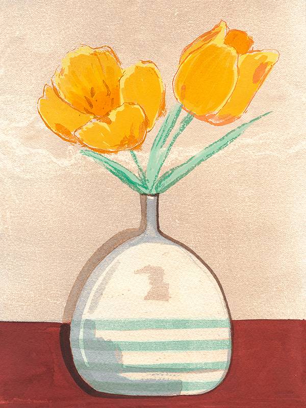 Vase with Tulips I