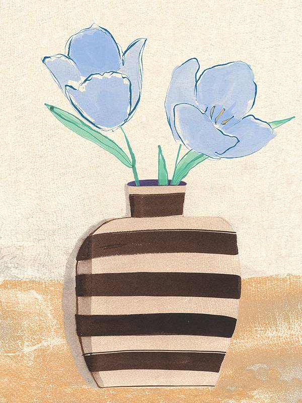 Vase with Tulips II