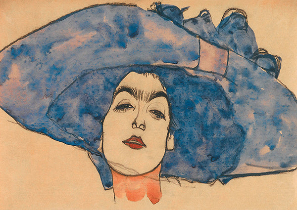 Eva Freund in Blue Hat