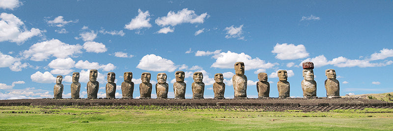 Moai statues in Rapa Nui, Chile