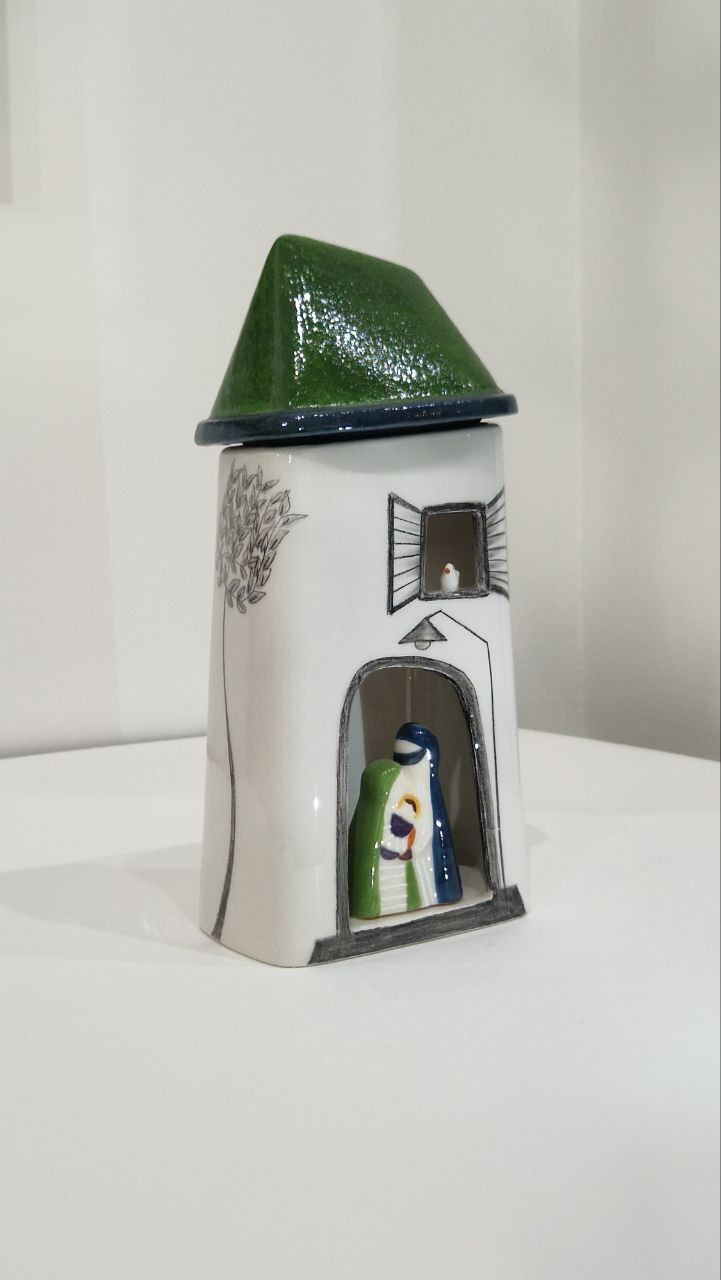 Portacandele Natività Graffiti