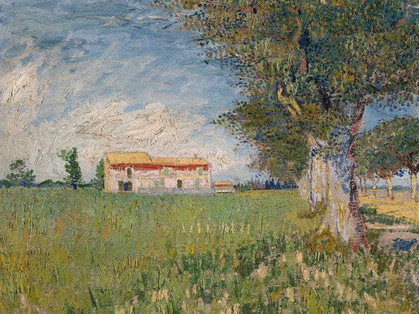 Fattoria in un campo di grano di Vincent Van Gogh