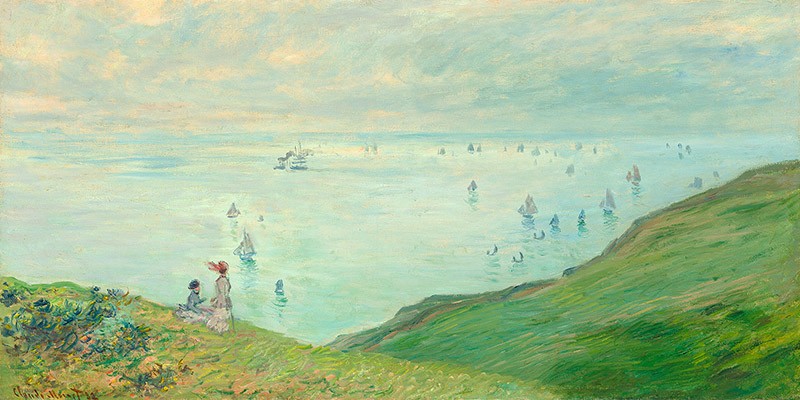 Scogliere a Pourville di Claude Monet