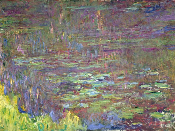 Dettaglio delle Ninfee al Tramonto di Claude Monet