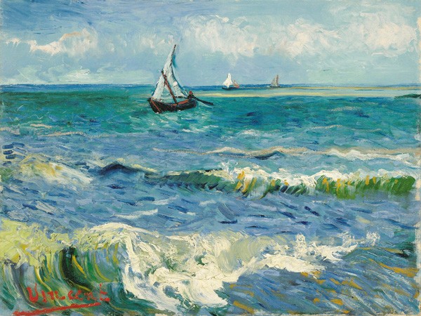 Le Saintes-Maries-de-la-Mer di Vincent Van Gogh