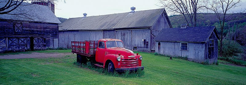 Red Vintage Pickup Richard Berenholtz