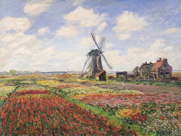 Campi di Tulipani con Mulino a Vento di Claude Monet