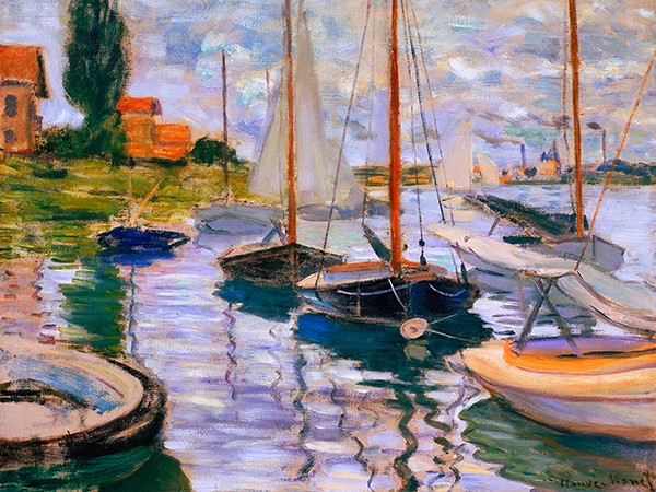 Vele sulla Senna di Claude Monet