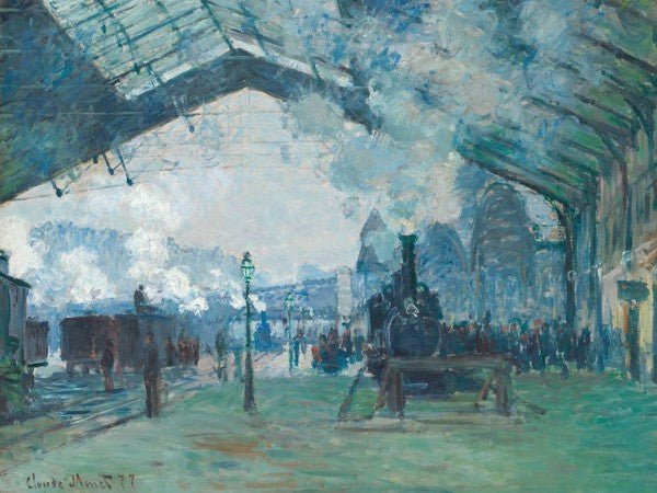 Arrivo del Treno della Normandia alla Gare Saint-Lazare di Claude Monet