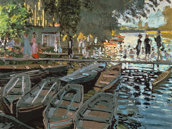 Bagnanti alla Grenouillère Dettaglio di Claude Monet