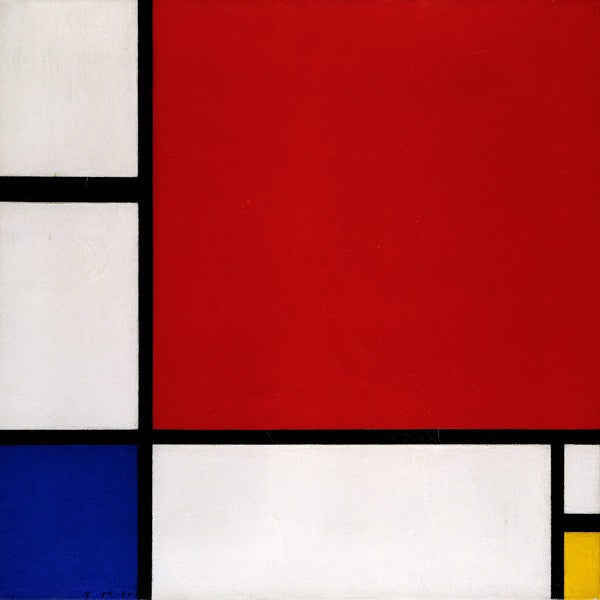 Composizione con rosso, blu e giallo di Piet Mondrian