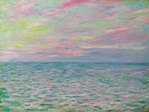 Tramonto a Pourville, Alta Marea di Claude Monet