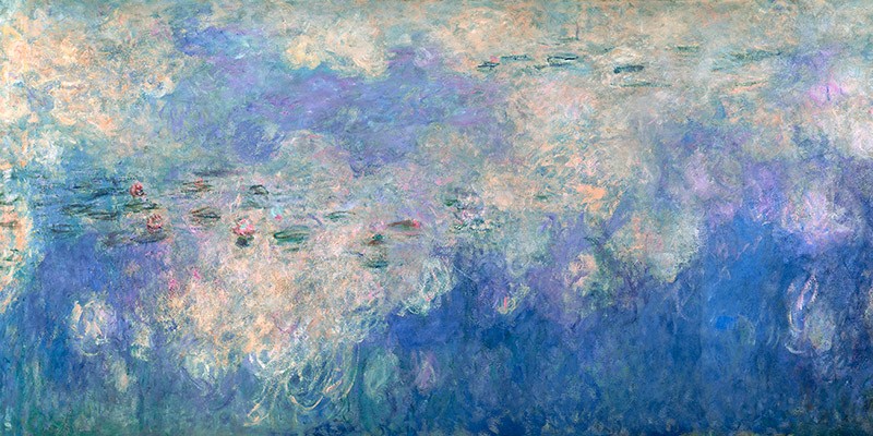 Dettaglio delle Ninfee: Le Nuvole di Claude Monet