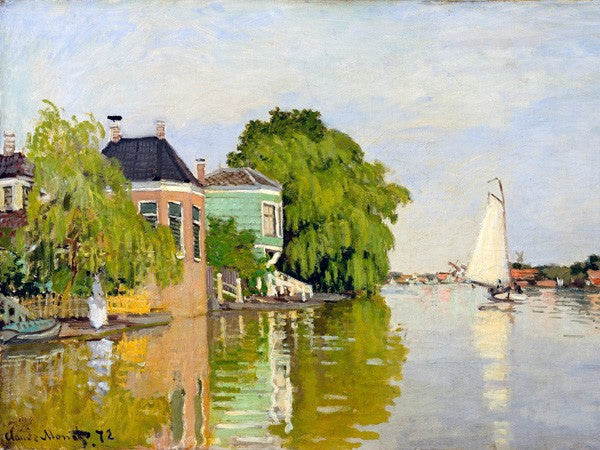 Case sull'Achterzaan Dettaglio di Claude Monet