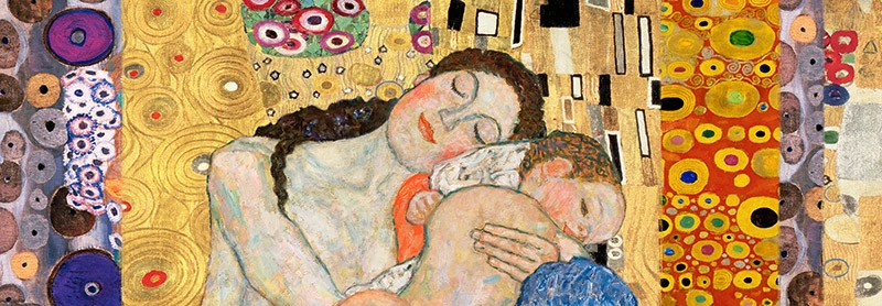 Motivi di Klimt: Pannello Déco Morte e Vita di Gustav Klimt