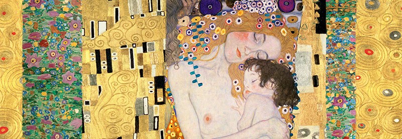 Motivi di Klimt: Pannello Déco Le Tre Età della Donna di Gustav Klimt