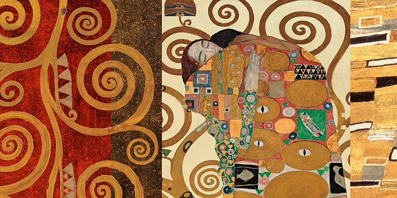 Motivi di Klimt: L'Abbraccio Oro di Gustav Klimt