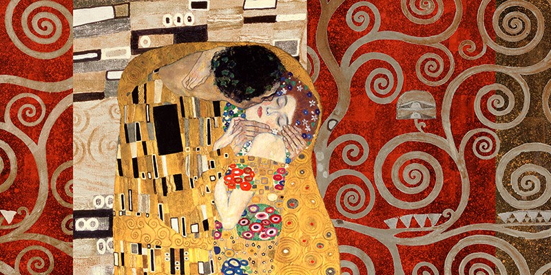 Motivi di Klimt: Il Bacio Peltro di Gustav Klimt