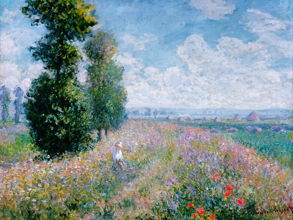 Prato con Pioppi Dettaglio di Claude Monet