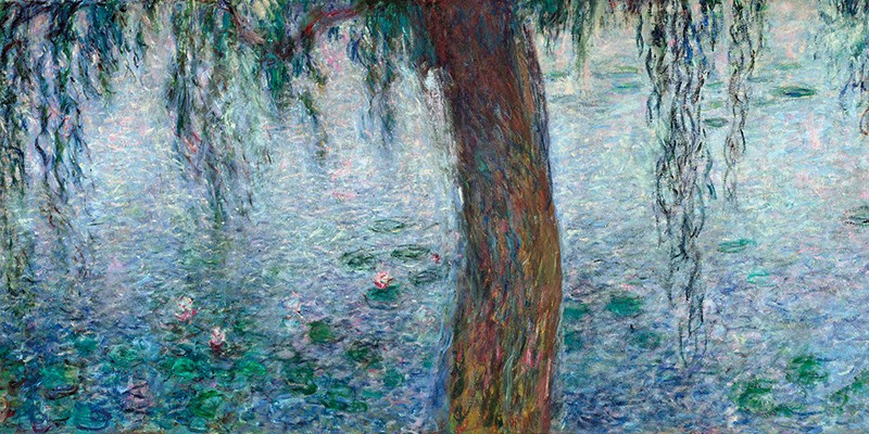 Mattina con Salici Piangenti I Dettaglio di Claude Monet