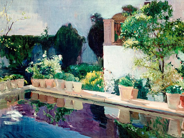 Palazzo del Pond, Giardini Reali di Siviglia di Joaquín Sorolla y Bastida