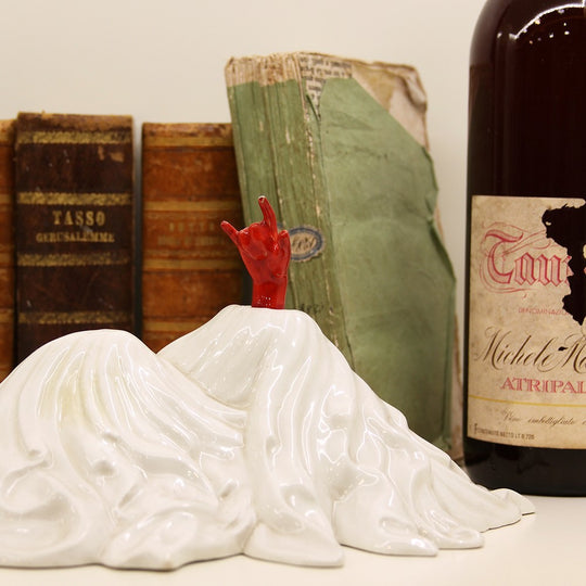 Scultura “La Napoli Misteriosa” Vesuvio con Corna