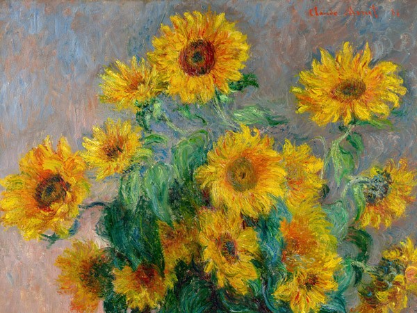 Girasoli Dettaglio di Claude Monet